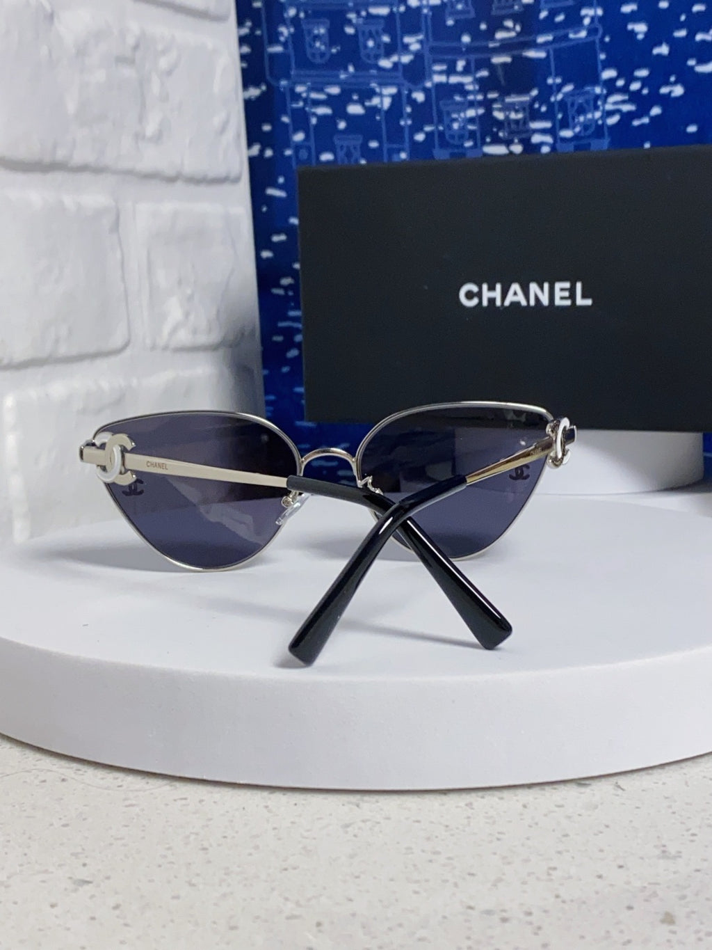 Chanel Metal Aviator Silver Lens Sunglasses for Men & Women - detail image 3