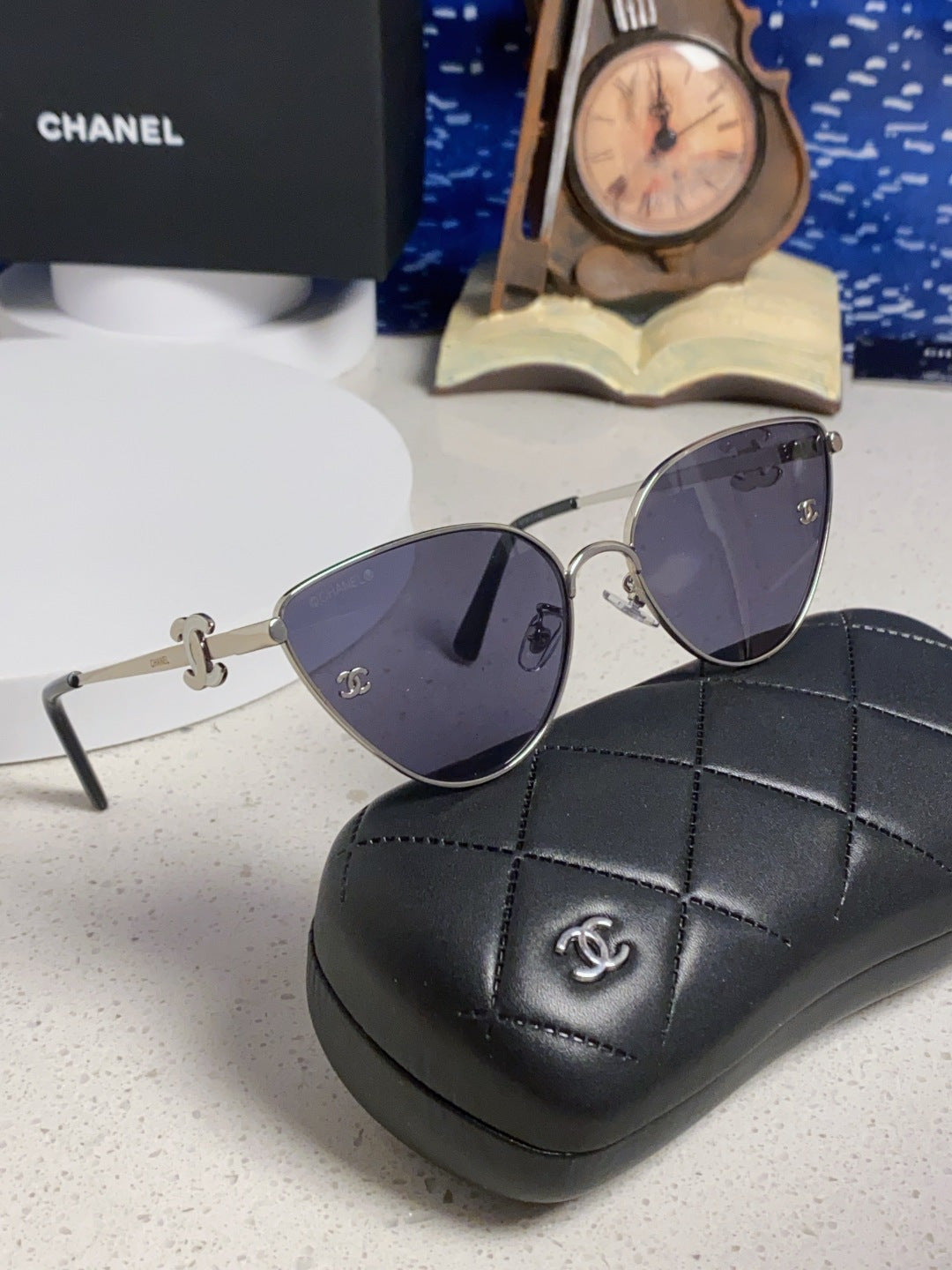 Chanel Metal Aviator Silver Lens Sunglasses for Men & Women - detail image 10