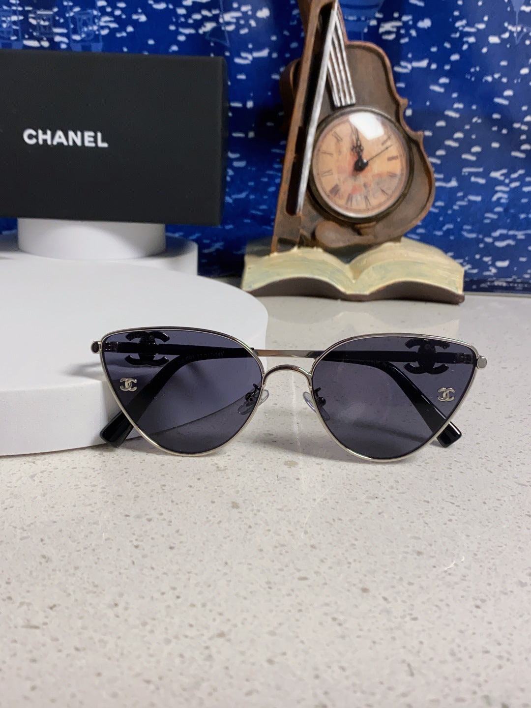 Chanel Metal Aviator Silver Lens Sunglasses for Men & Women - detail image 9