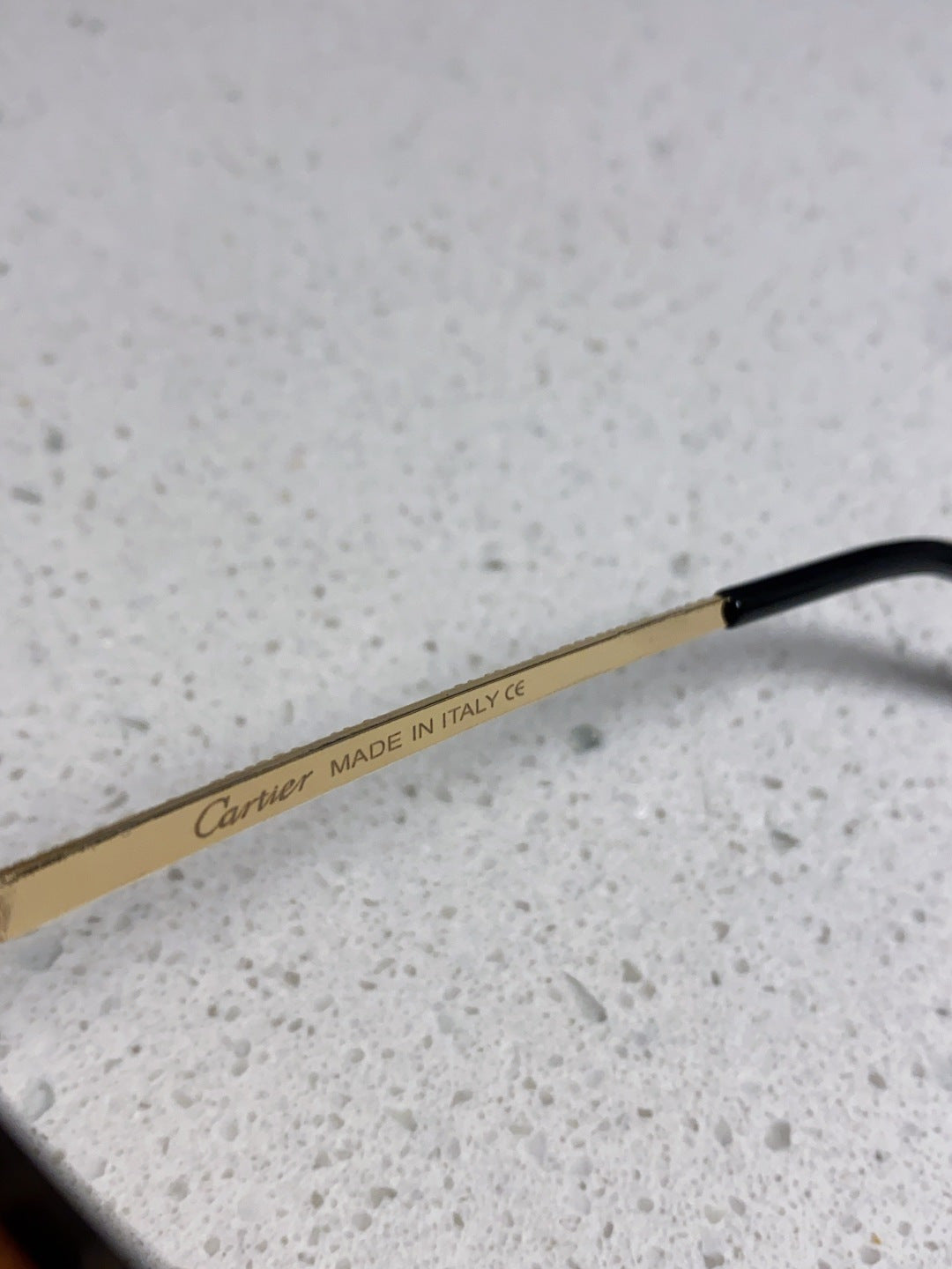 Cartier Lightweight Metal Rimless Brown Lens Sunglasses for Men & Wom - 132559 - detail image 8