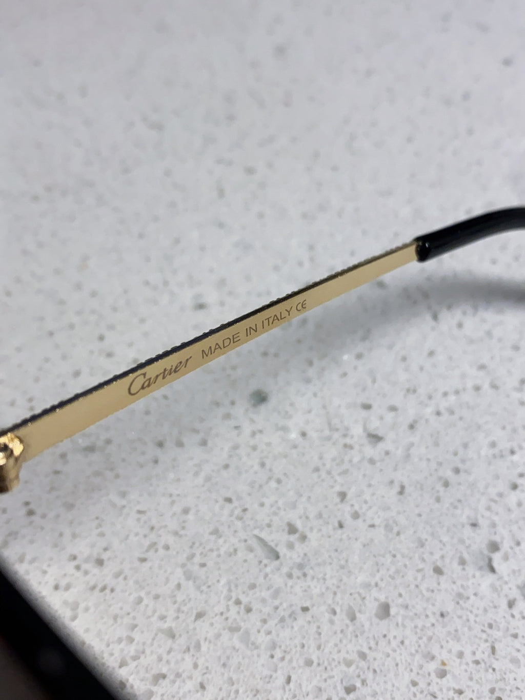 Cartier Lightweight Metal Rimless Black Lens Sunglasses for Men & Wom - 132560 - detail image 8