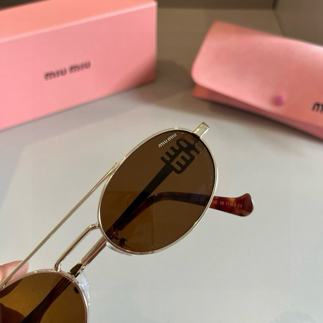 Miu Miu Metal Fashion Brown Lens Sunglasses for Men & Women - 449677 - detail image 6