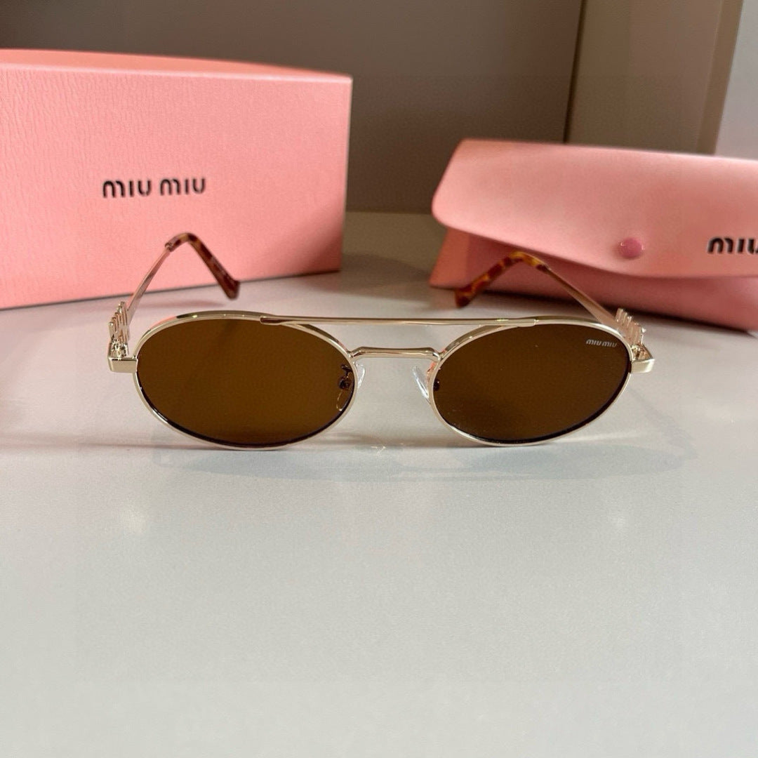 Miu Miu Metal Fashion Brown Lens Sunglasses for Men & Women - 449677 - detail image 3