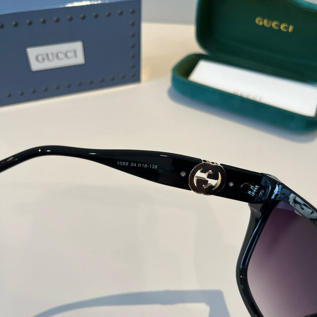 Gucci Oversized Black Lens Sunglasses for Men & Women - 486343 - detail image 8