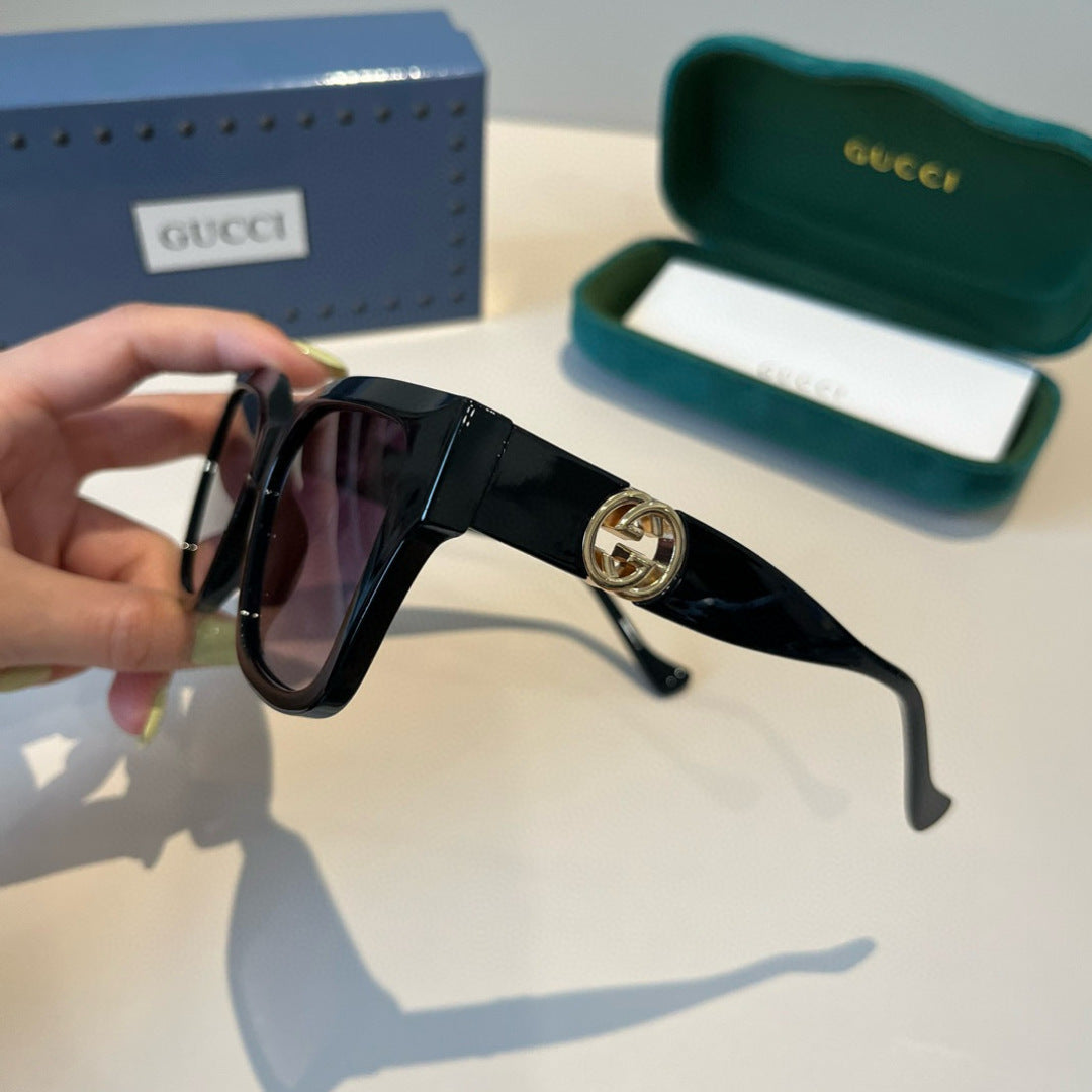 Gucci Oversized Black Lens Sunglasses for Men & Women - 448857 - detail image 9