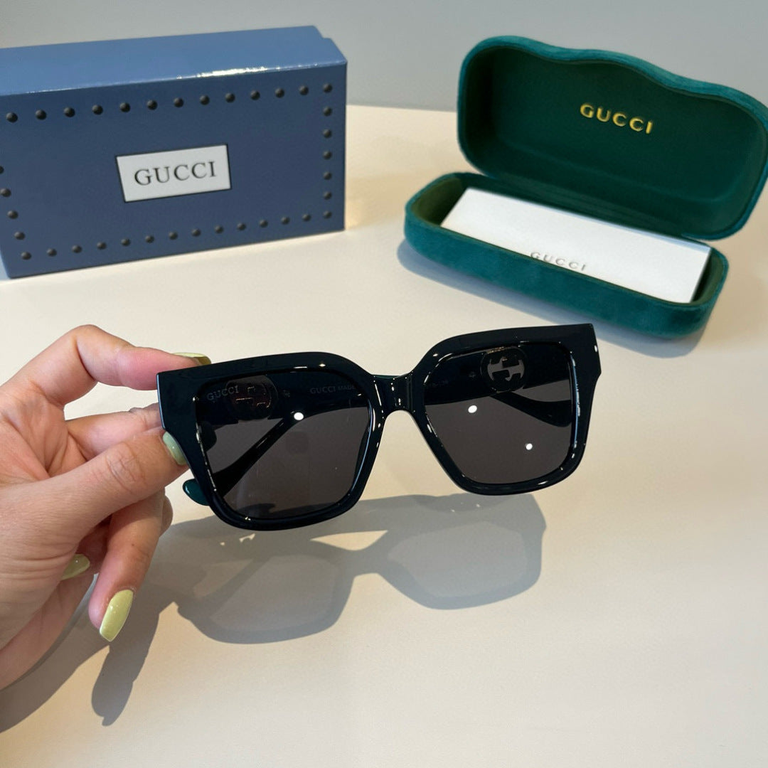 Gucci Oversized Black Lens Sunglasses for Men & Women - 448858 - detail image 6