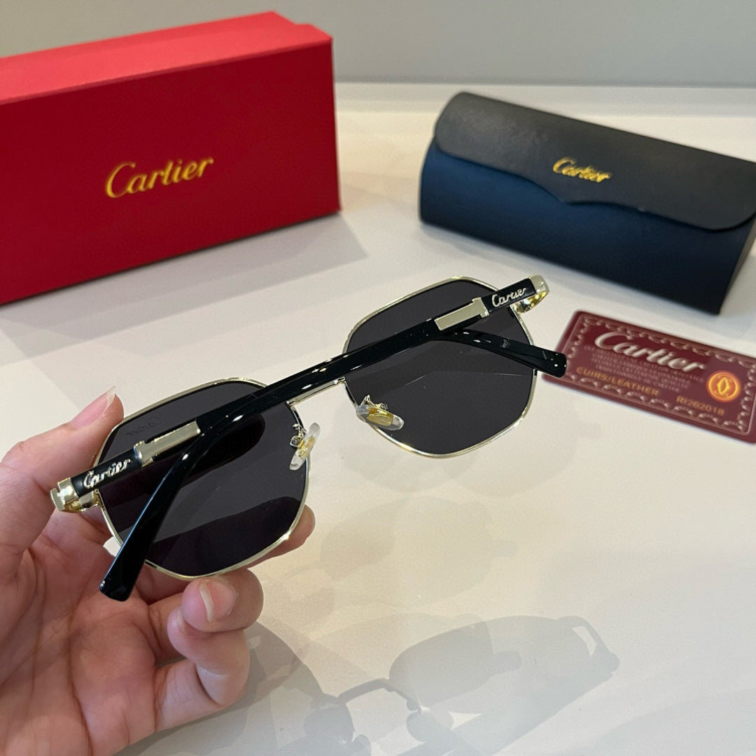 Cartier Lightweight Metal Rimless Silver Lens Sunglasses for Men & Wo - 449465 - detail image 5