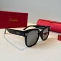 Cartier Lightweight Metal Rimless Black Lens Sunglasses for Men & Wom - 372247