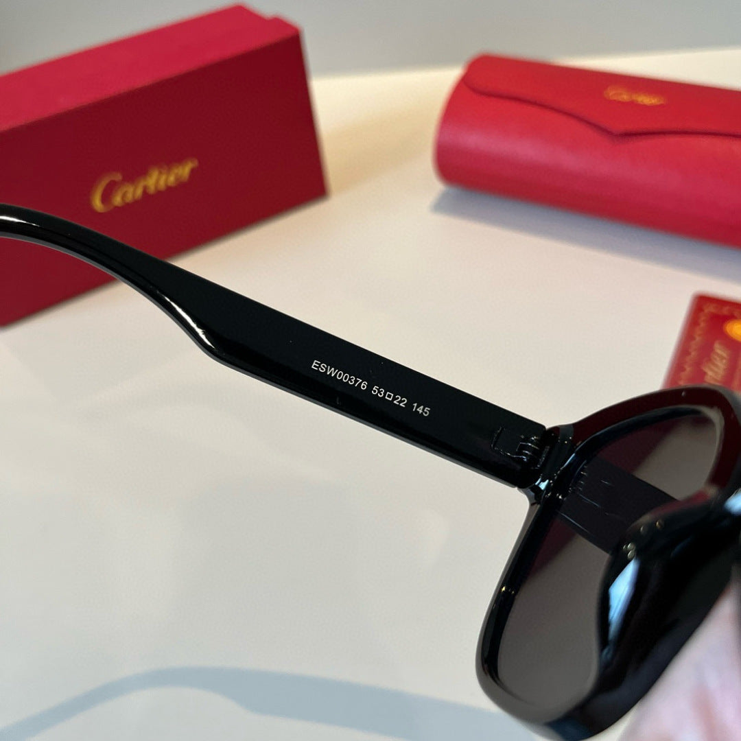 Cartier Lightweight Metal Rimless Black Lens Sunglasses for Men & Wom - 372247 - detail image 10