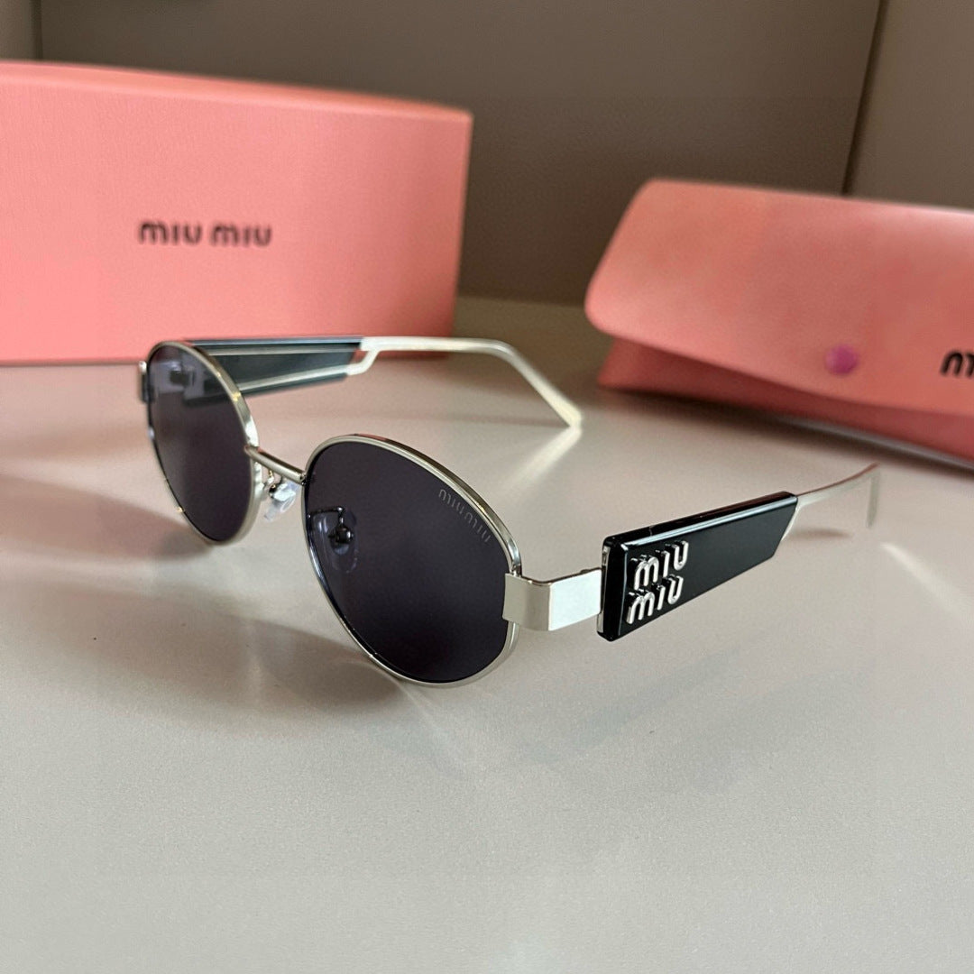 Miu Miu Square Silver Lens Sunglasses for Men & Women - 382975 - detail image 3