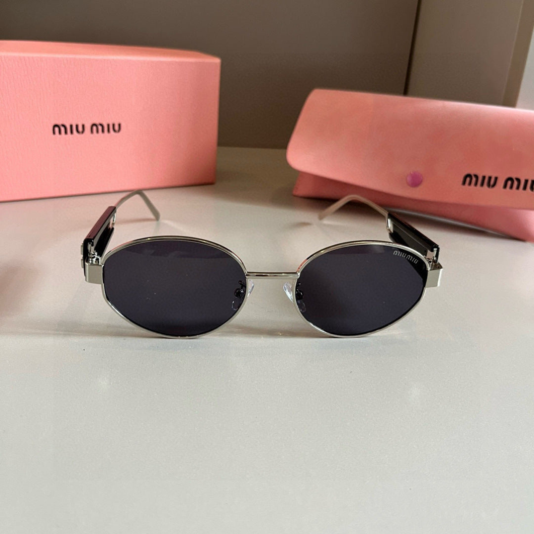 Miu Miu Square Silver Lens Sunglasses for Men & Women - 487583 - detail image 2