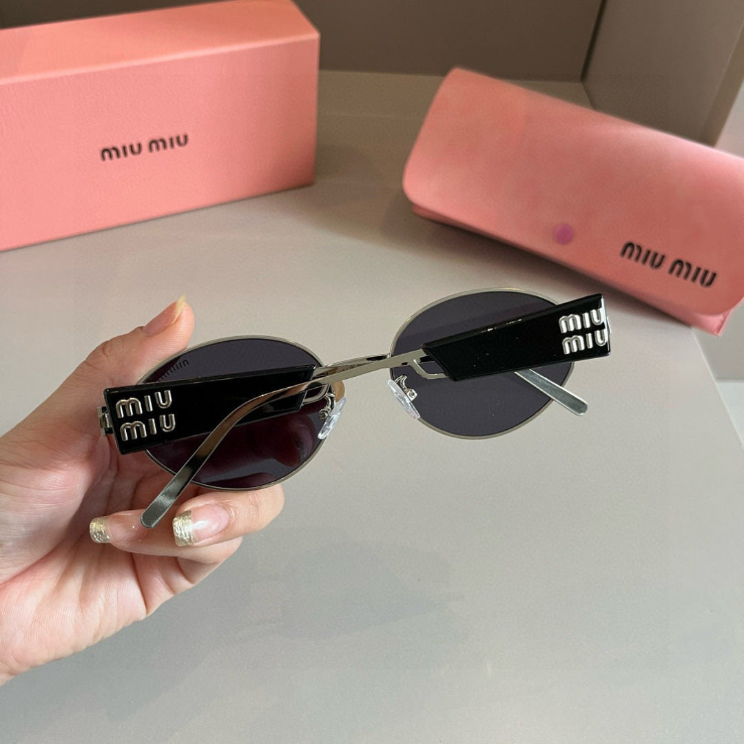 Miu Miu Square Silver Lens Sunglasses for Men & Women - 487583 - detail image 5