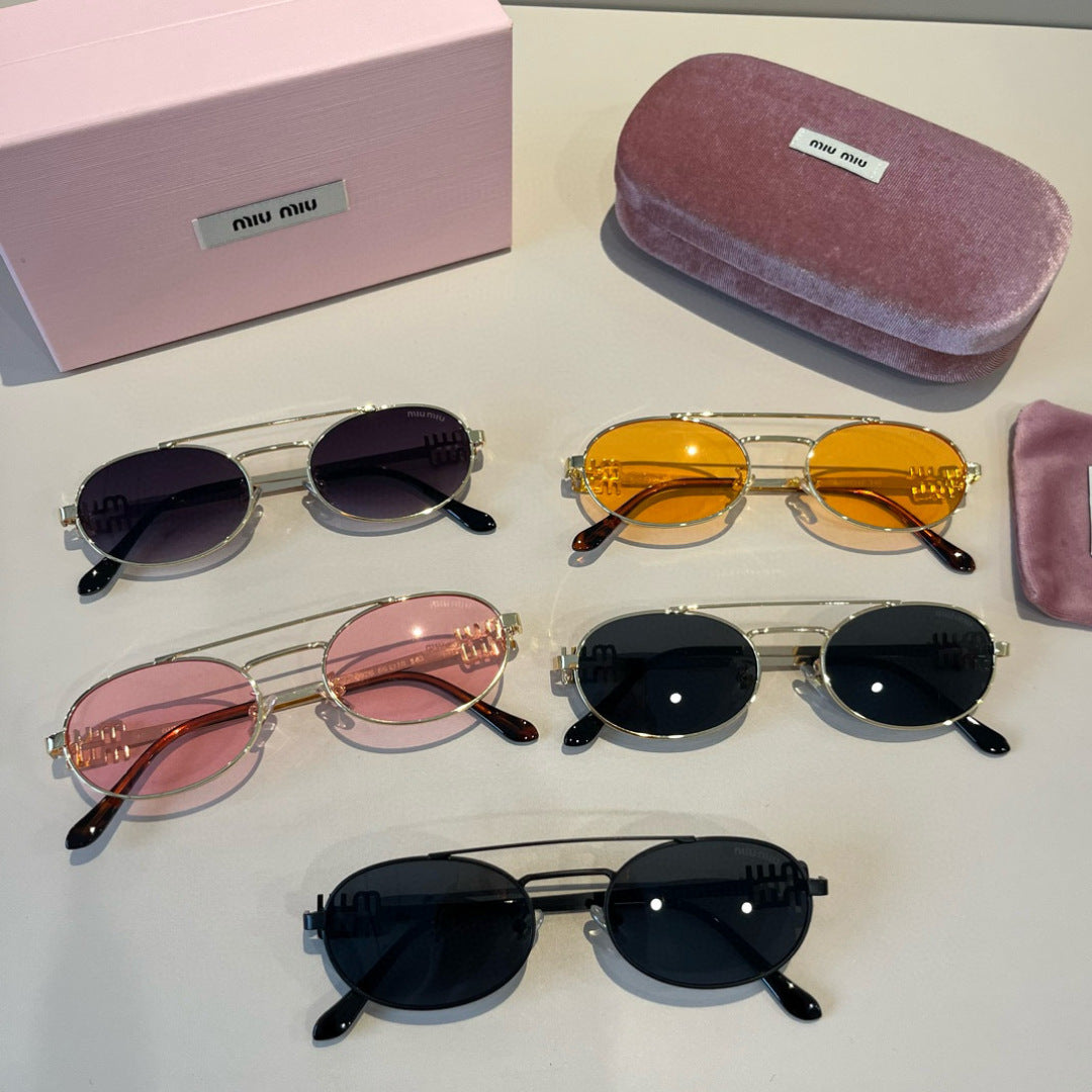 Miu Miu Metal Fashion Red Lens Sunglasses for Men & Women - 382978 - detail image 10