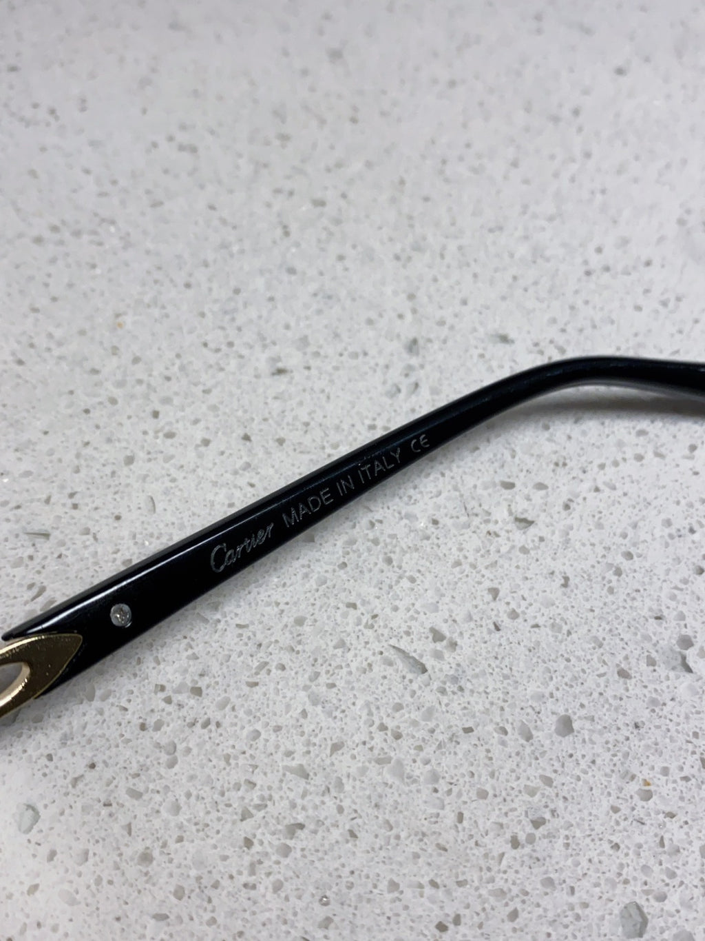 Cartier Lightweight Rimless Black Lens Sunglasses for Men & Women - 382736 - detail image 8