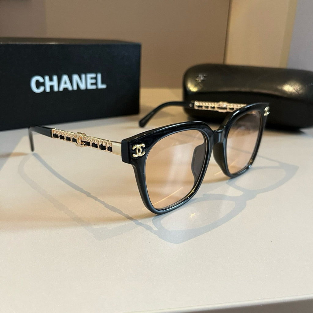 Chanel Square Gold Lens Sunglasses for Men & Women - 382276