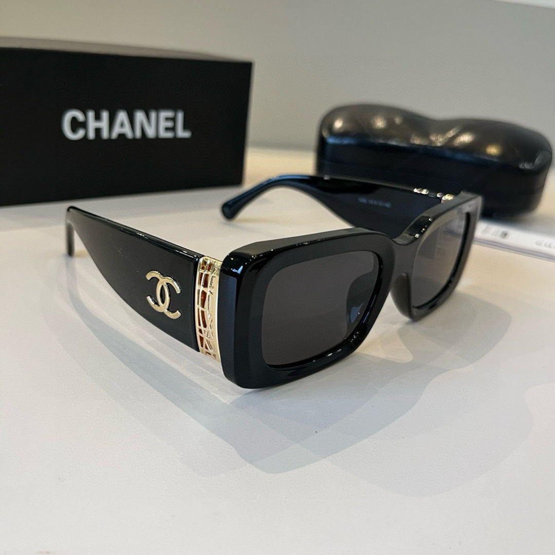 Chanel Fashion Black Lens Sunglasses for Men & Women - 382280