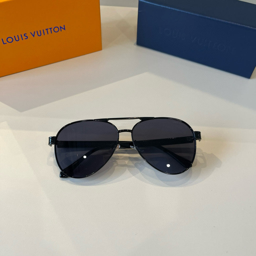 Louis Vuitton Metal Aviator Black Lens Sunglasses for Men & Women - 371433 - detail image 7