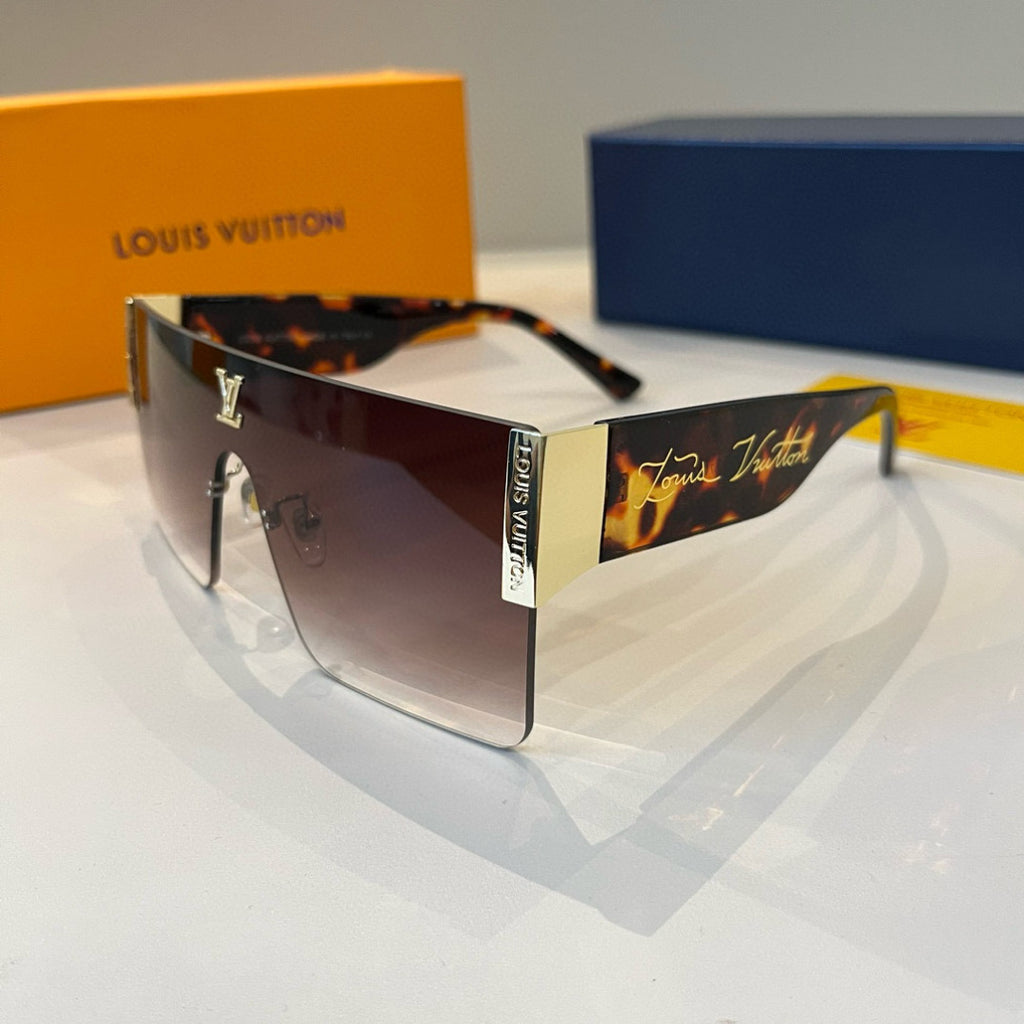 Louis Vuitton Metal Aviator Brown Lens Sunglasses for Men & Women - 448585 - detail image 3