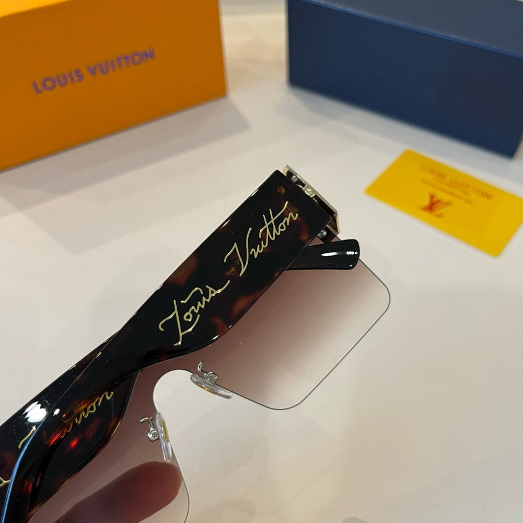 Louis Vuitton Metal Aviator Brown Lens Sunglasses for Men & Women - 448585 - detail image 8