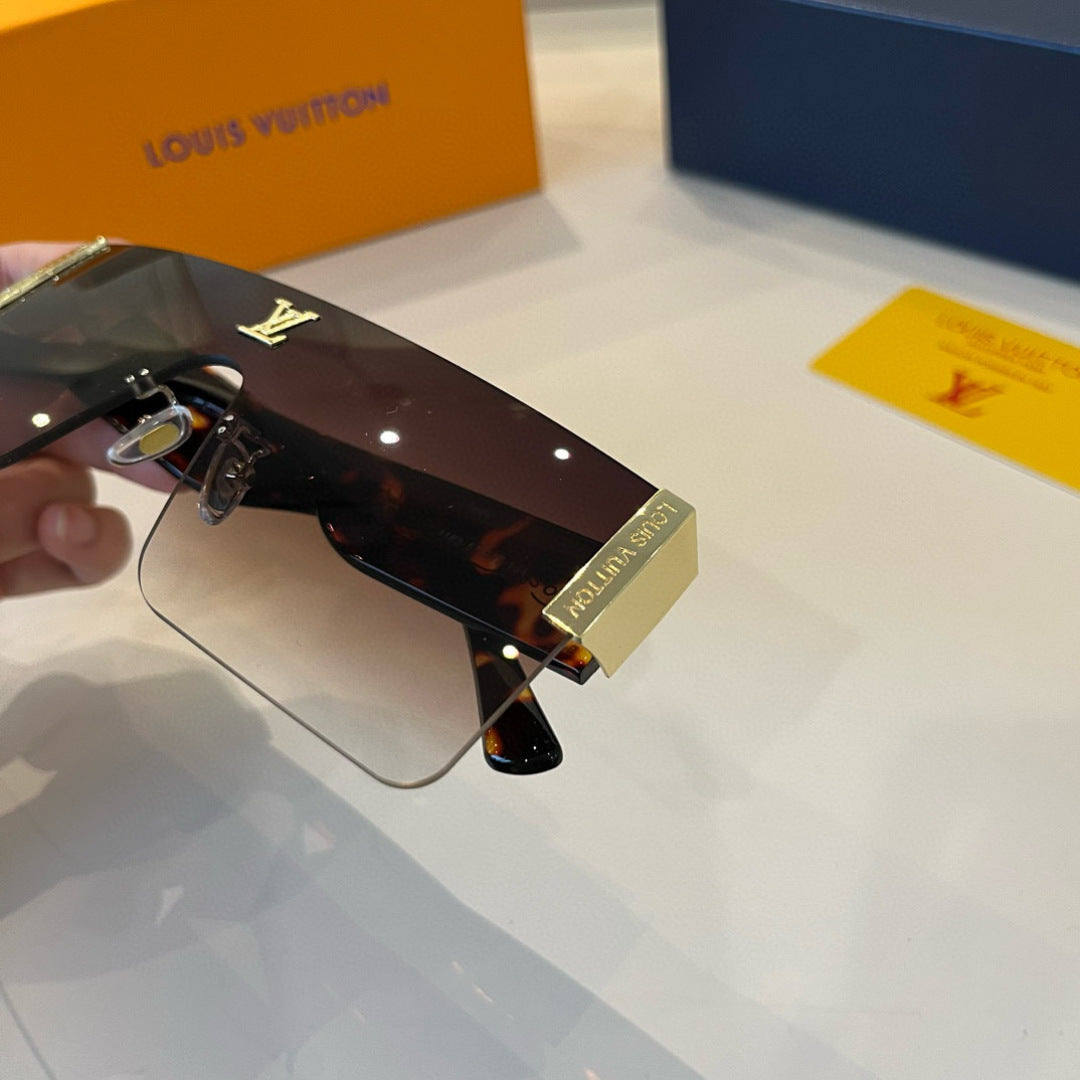 Louis Vuitton Metal Aviator Brown Lens Sunglasses for Men & Women - 448585 - detail image 9
