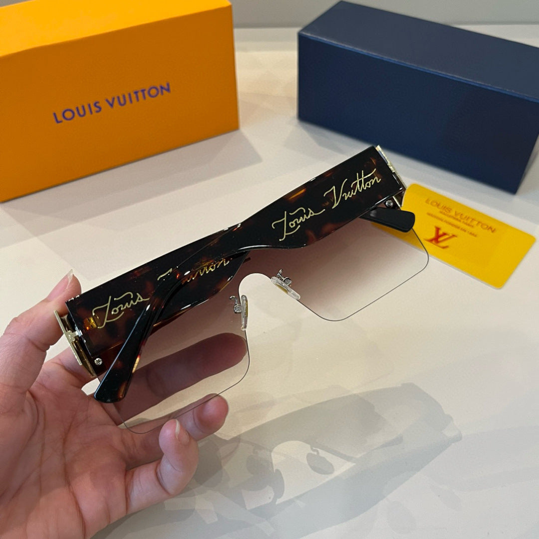 Louis Vuitton Metal Aviator Brown Lens Sunglasses for Men & Women - 448585 - detail image 7