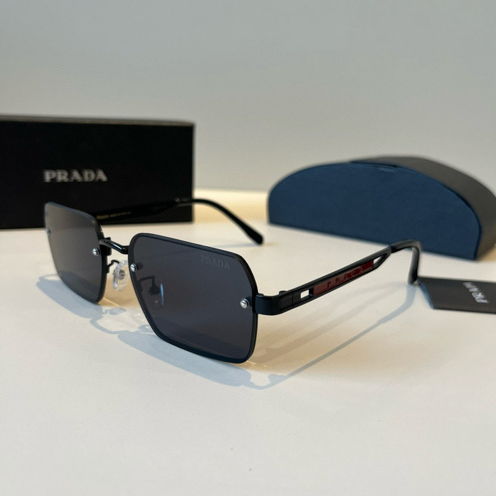 Prada Polarized Fashion Black Lens Sunglasses for Men - 382717 - detail image 3