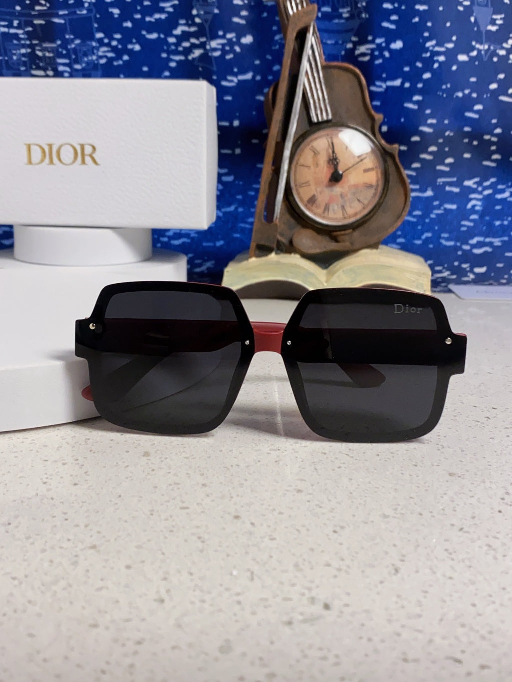 Dior Square Black Lens Sunglasses for Men & Women - 398772 - detail image 9