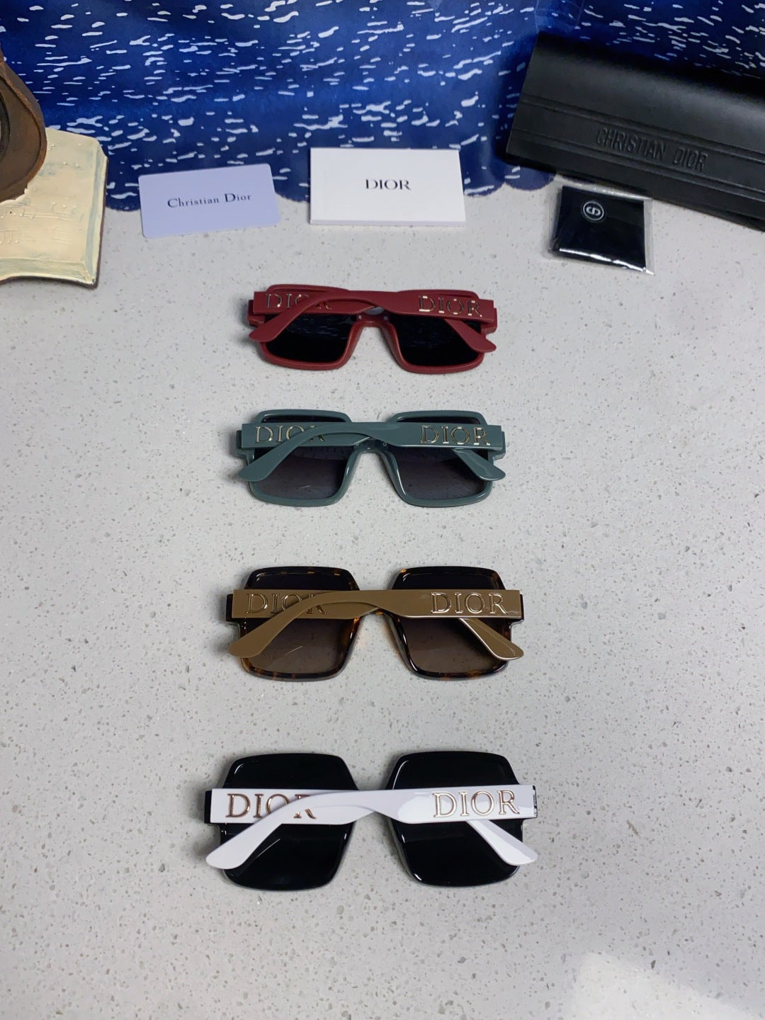 Dior Square Black Lens Sunglasses for Men & Women - 398772 - detail image 11
