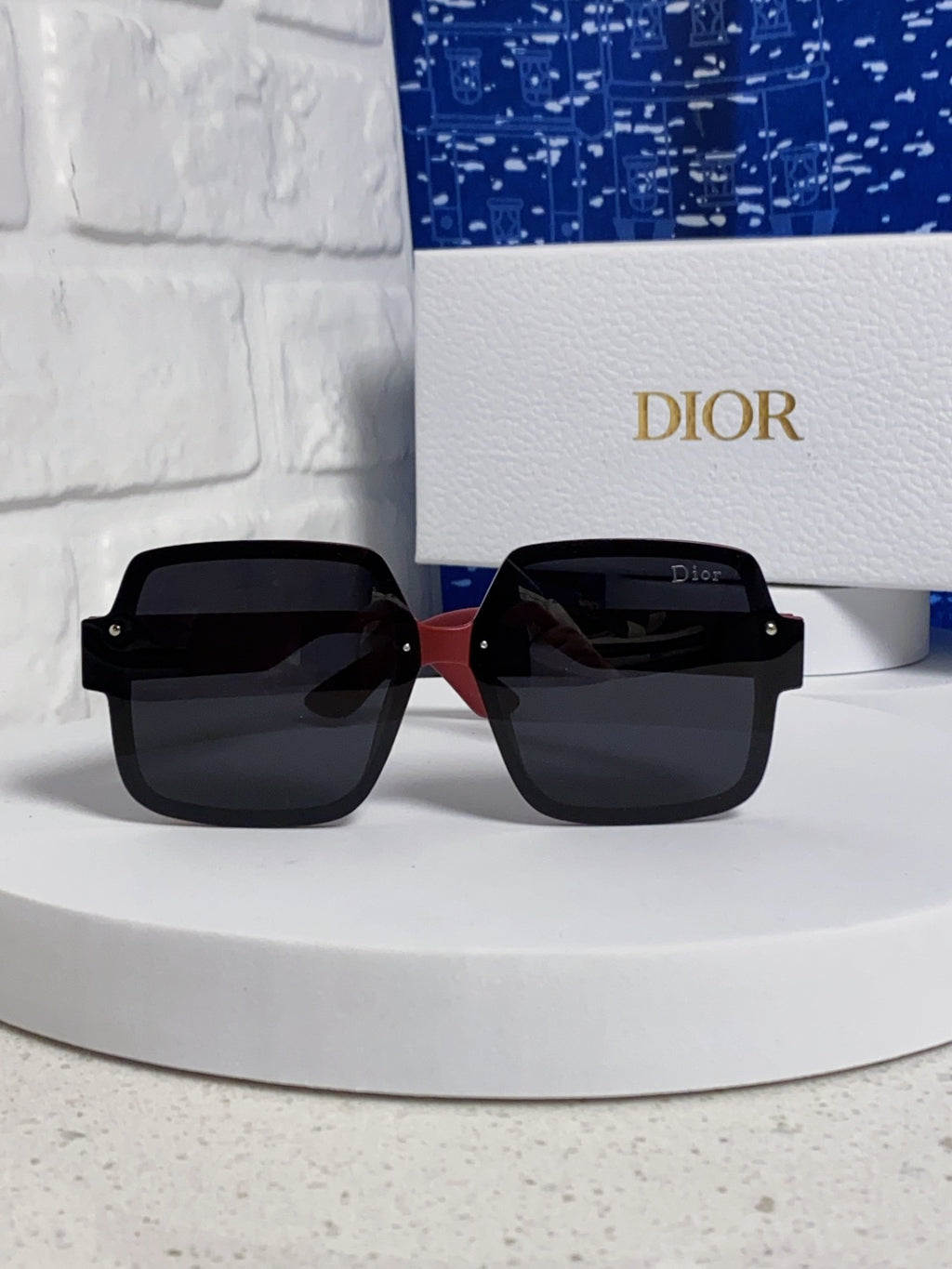 Dior Square Black Lens Sunglasses for Men & Women - 398772 - detail image 2