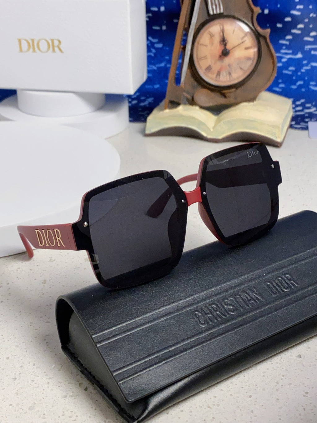 Dior Square Black Lens Sunglasses for Men & Women - 398772 - detail image 10