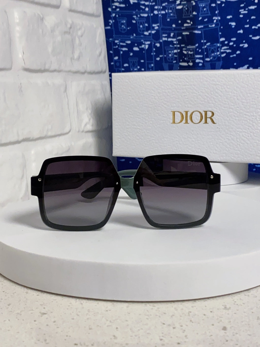 Dior Square Black Lens Sunglasses for Men & Women - 398773 - detail image 2