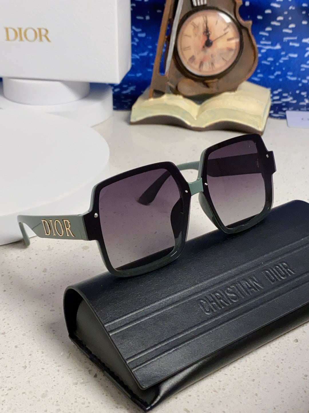 Dior Square Black Lens Sunglasses for Men & Women - 398773 - detail image 10