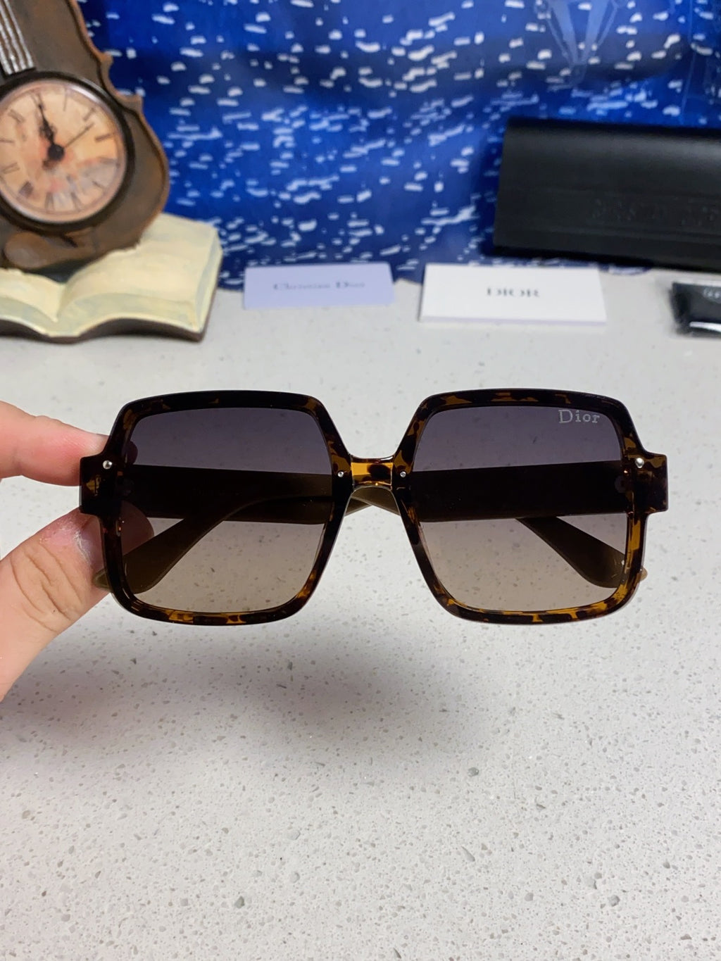 Dior Square Brown Lens Sunglasses for Men & Women - 398774 - detail image 4