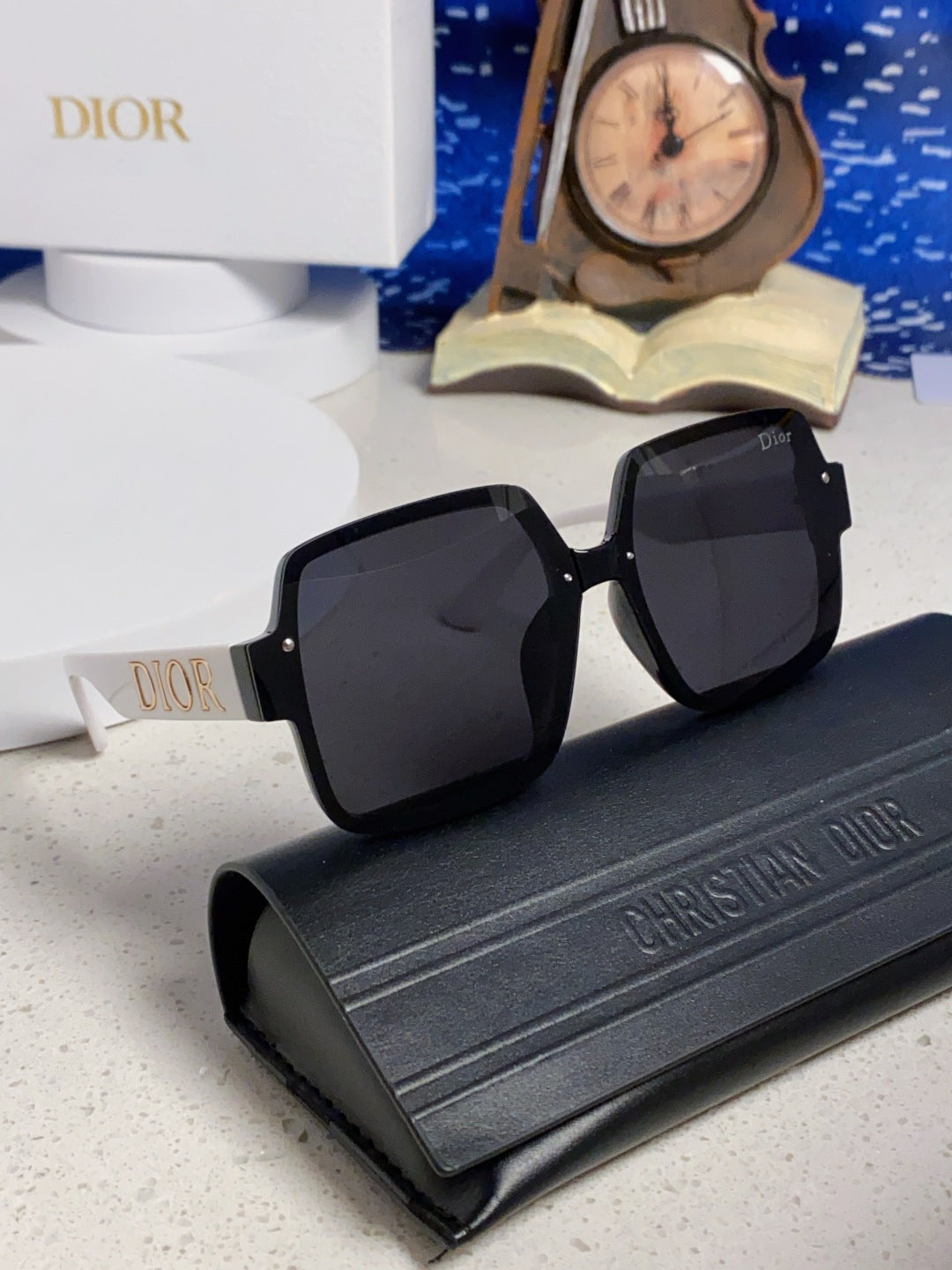 Dior Square Black Lens Sunglasses for Men & Women - 398775 - detail image 10