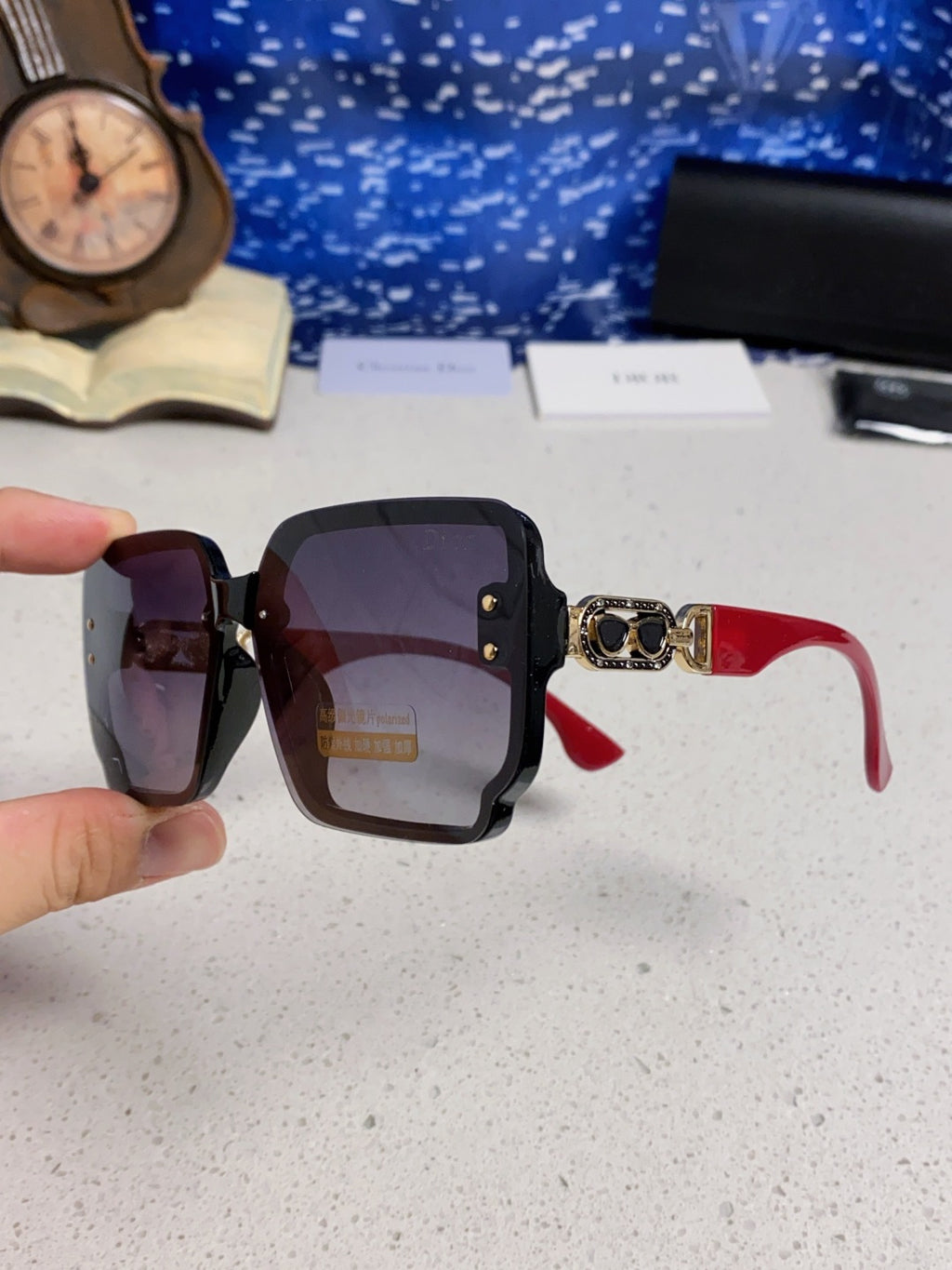 Dior Polarized Fashion Gray Lens Sunglasses for Men & Women - 398768 - detail image 6