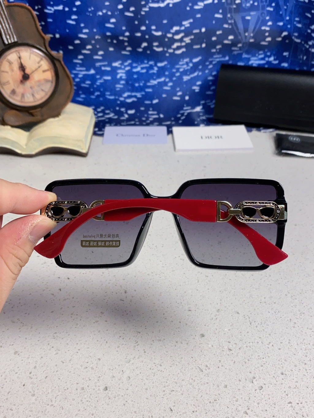 Dior Polarized Fashion Gray Lens Sunglasses for Men & Women - 398768 - detail image 5