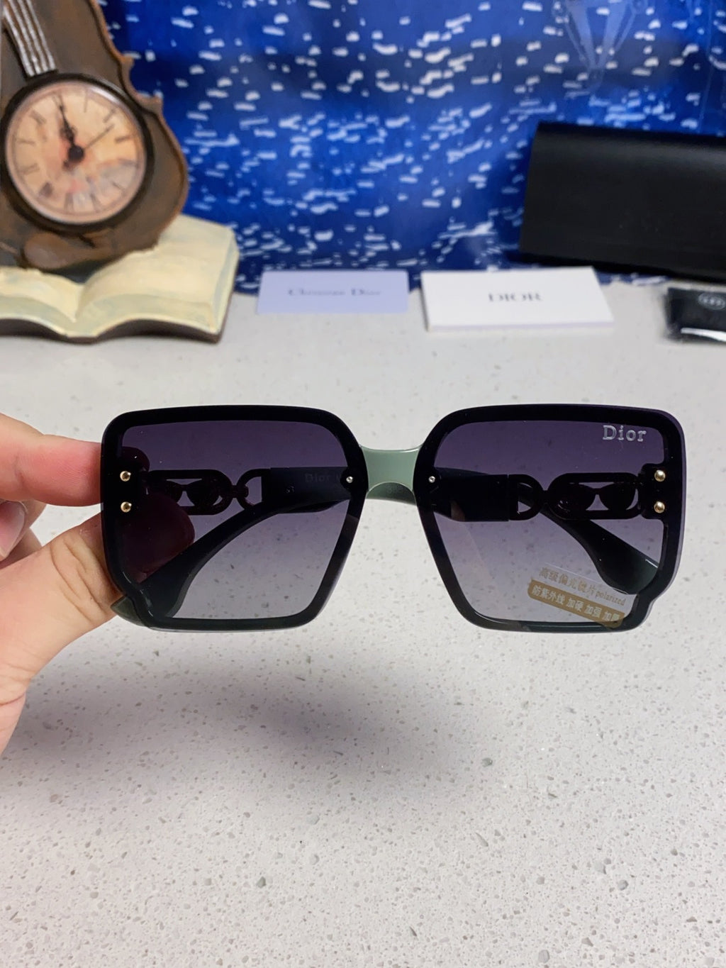 Dior Polarized Fashion Gray Lens Sunglasses for Men & Women - 398769 - detail image 4