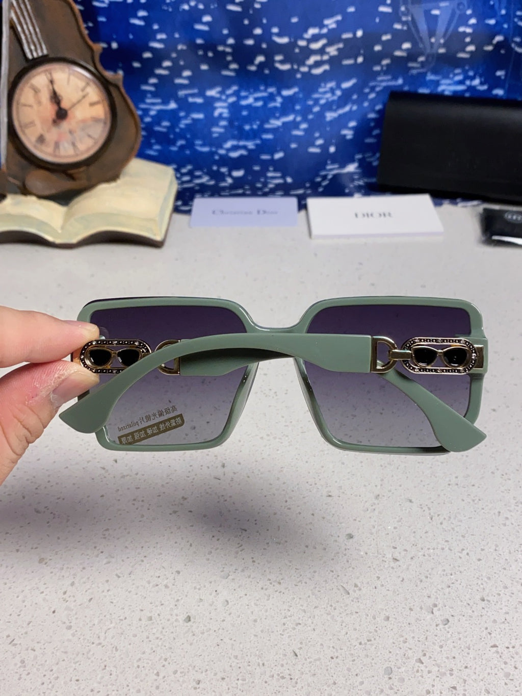 Dior Polarized Fashion Gray Lens Sunglasses for Men & Women - 398769 - detail image 5