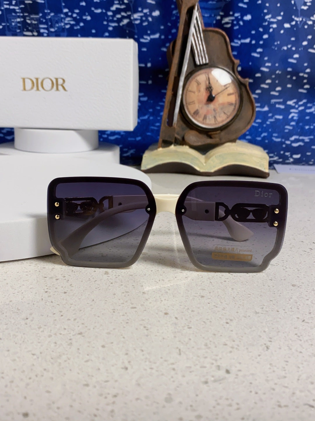 Dior Polarized Fashion Silver Lens Sunglasses for Men & Women - detail image 9