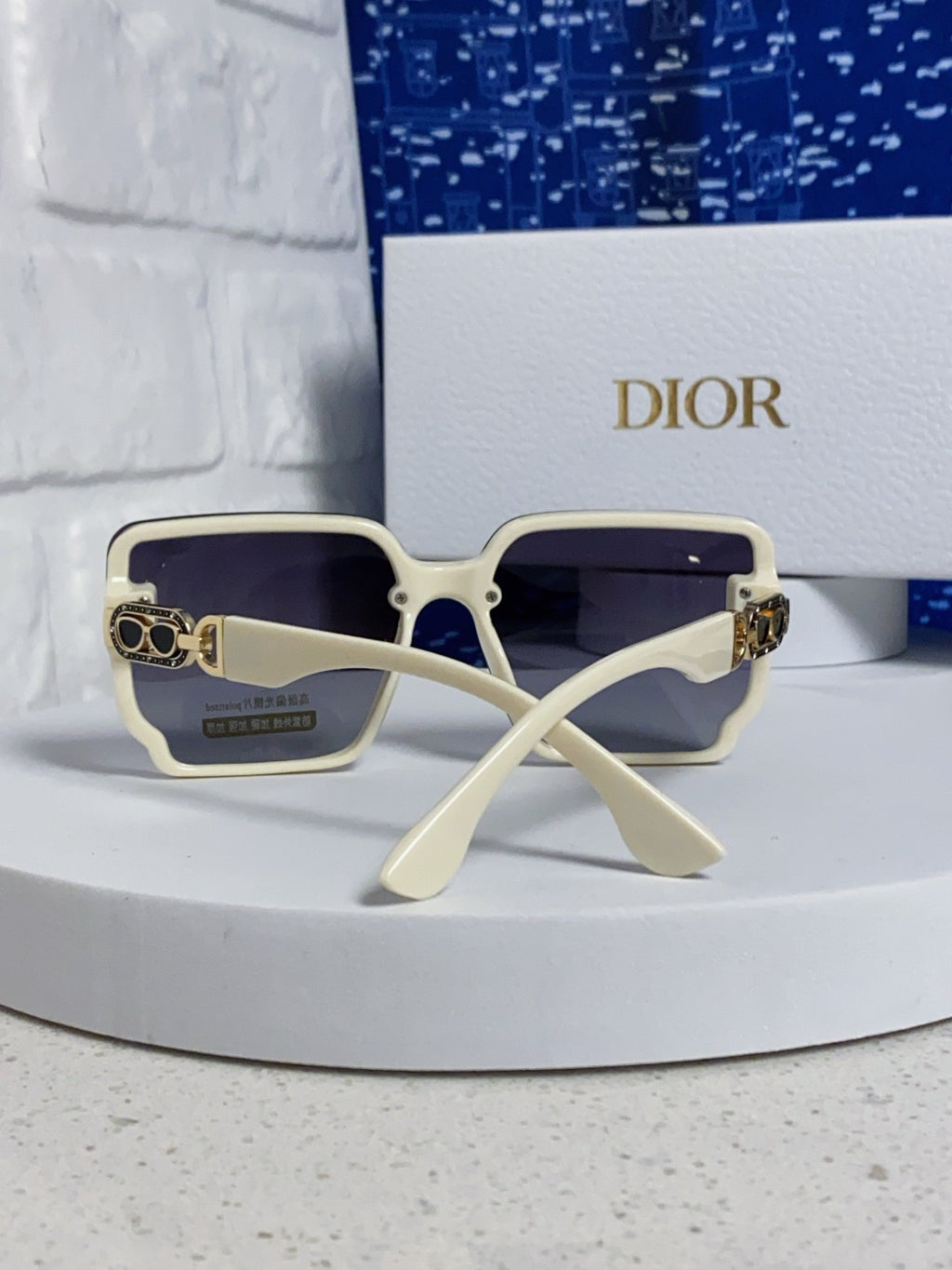 Dior Polarized Fashion Silver Lens Sunglasses for Men & Women - detail image 3