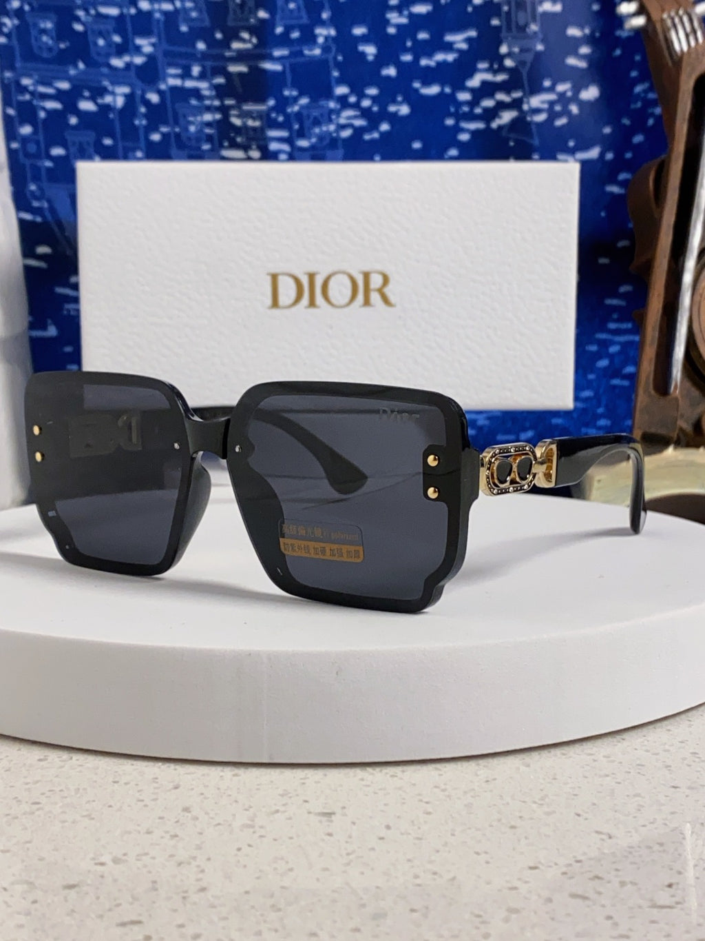 Dior Polarized Fashion Black Lens Sunglasses for Men & Women - 398771