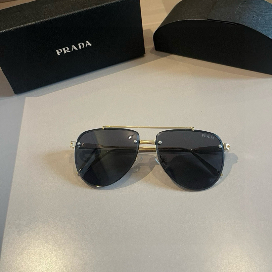 Prada Polarized Fashion Gold Lens Sunglasses for Men - 372119 - detail image 6