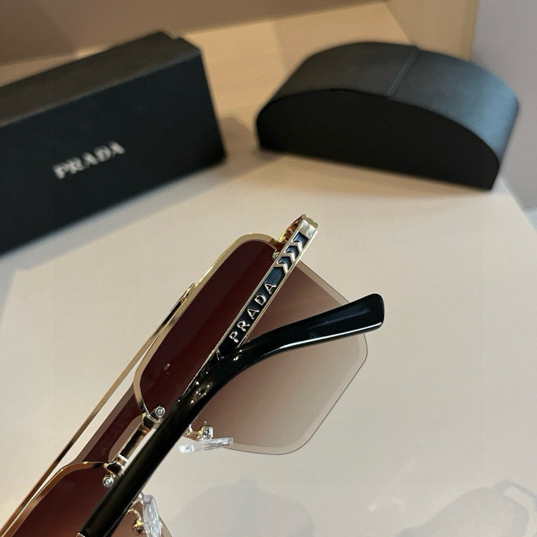 Prada Polarized Fashion Brown Lens Sunglasses for Men - 372121 - detail image 8