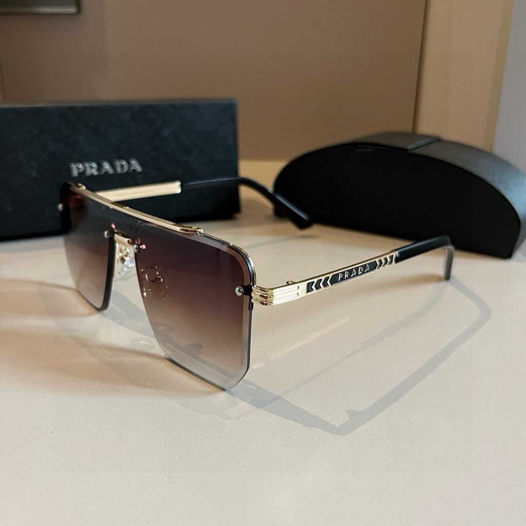 Prada Polarized Fashion Brown Lens Sunglasses for Men - 432076 - detail image 3