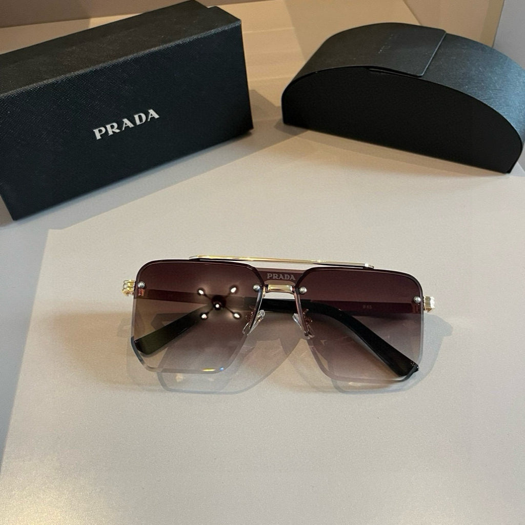 Prada Polarized Fashion Brown Lens Sunglasses for Men - 398905 - detail image 5