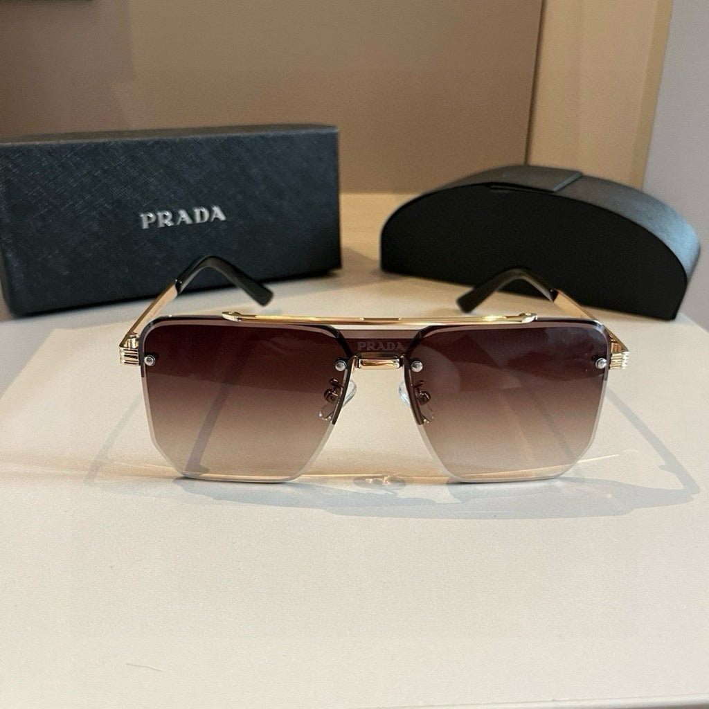 Prada Polarized Fashion Brown Lens Sunglasses for Men - 398905 - detail image 2