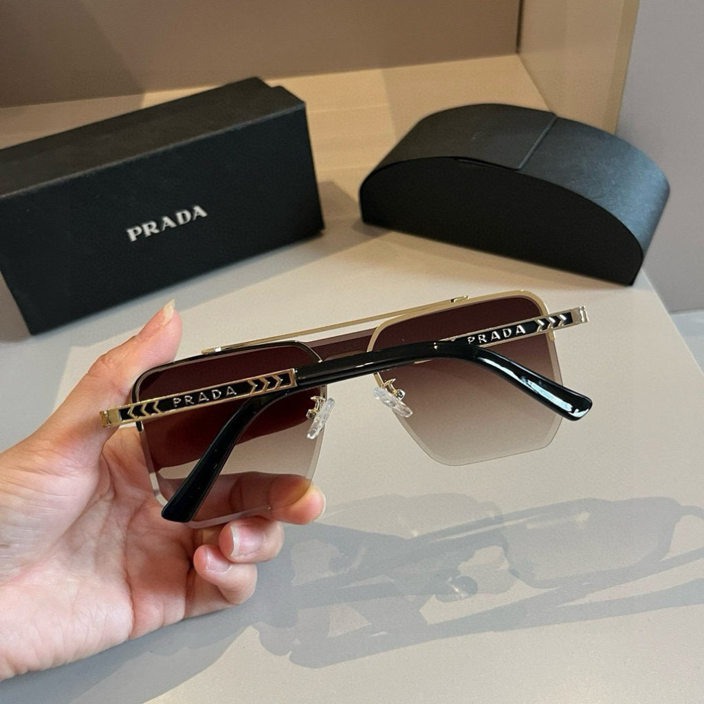 Prada Polarized Fashion Brown Lens Sunglasses for Men - 432076 - detail image 7