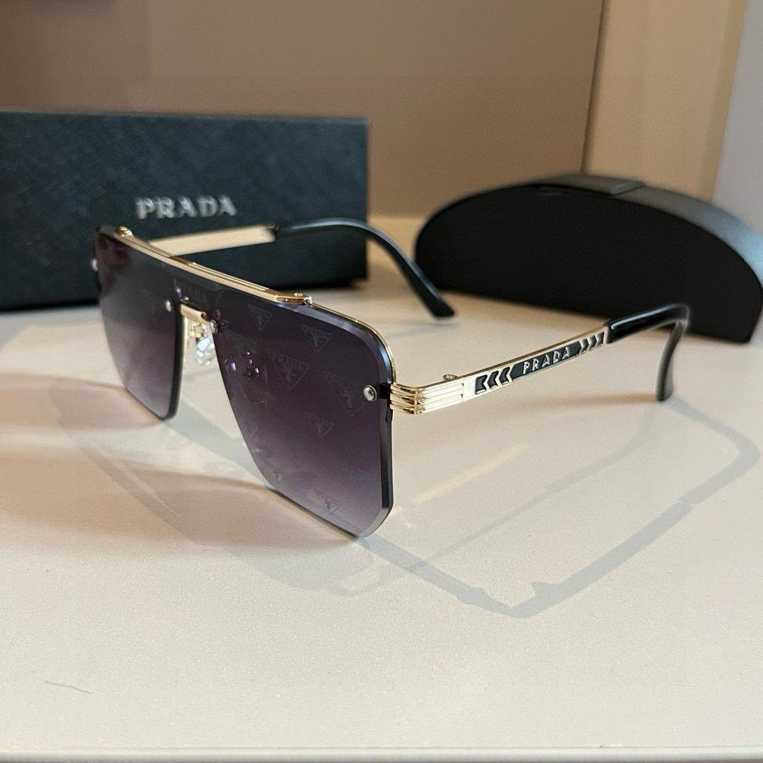 Prada Polarized Fashion Gold Lens Sunglasses for Men - 398906 - detail image 3