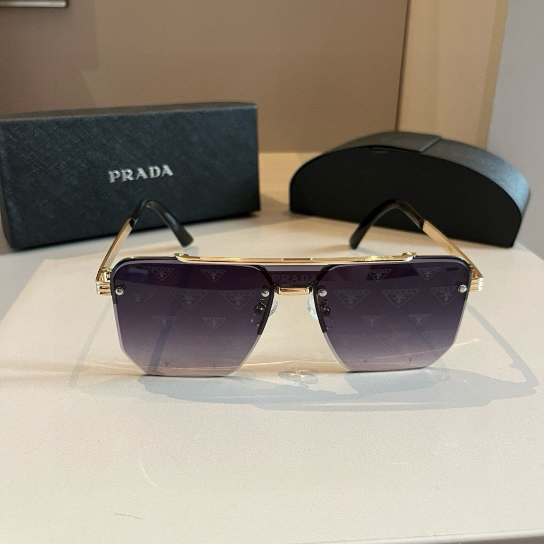 Prada Polarized Fashion Gold Lens Sunglasses for Men - 432077 - detail image 2