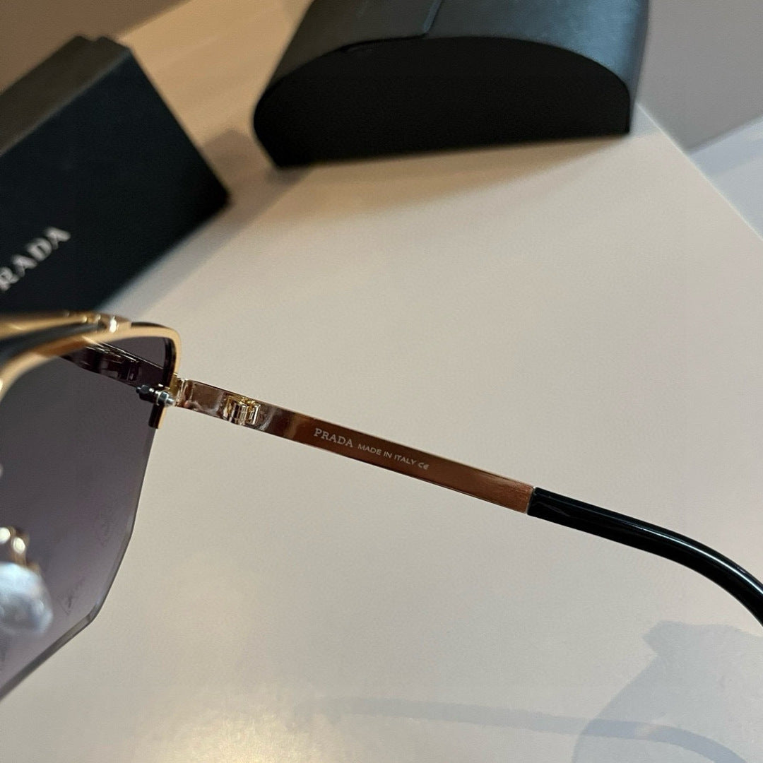 Prada Polarized Fashion Gold Lens Sunglasses for Men - 398906 - detail image 7